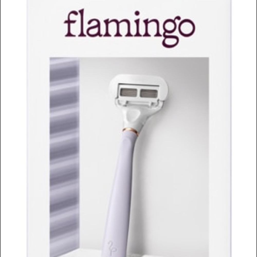 purple flamingo razor handle/shaft COMMENT IF INTERESTED